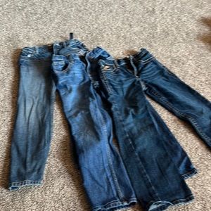 3 pairs boys size 8 jeans- osh gosh, ariat, urban pipeline- excellent